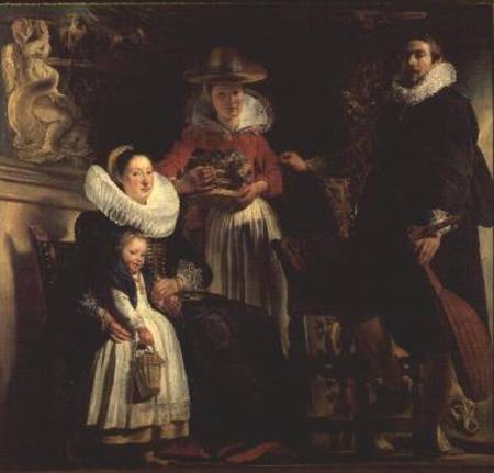 The Artist and His Family in a Garden de Jacob Jordaens
