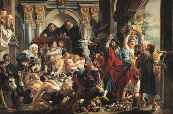 Christ Driving the Money Changers from the Temple de Jacob Jordaens