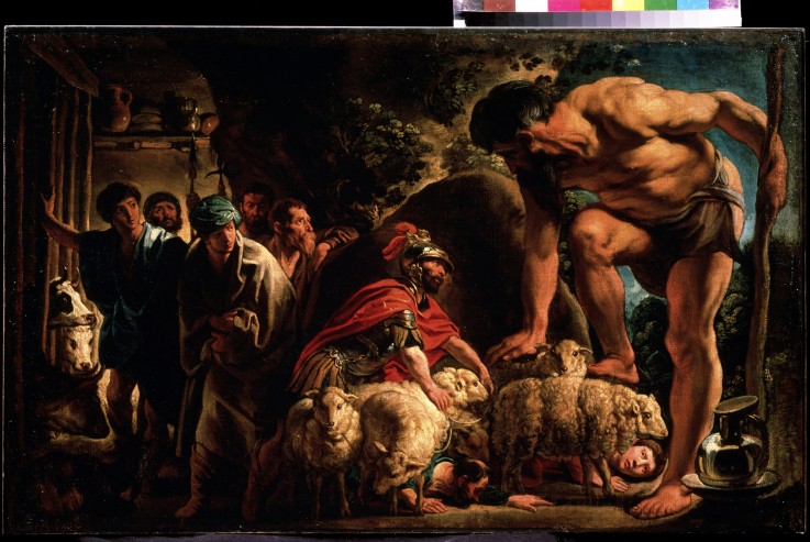 Odysseus in the cave of Polyphemus de Jacob Jordaens