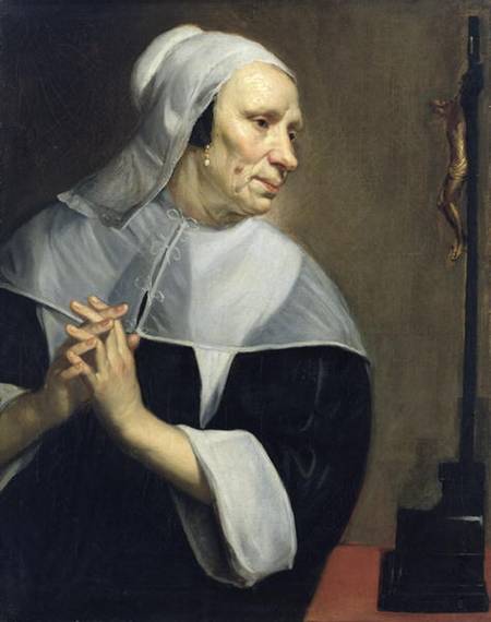 Old Woman Praying de Jacob van Oost