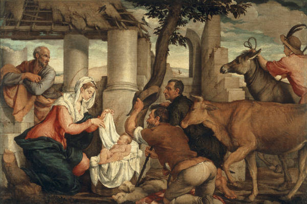 J.Bassano / Adoration of the Shepherds de Jacopo Bassano