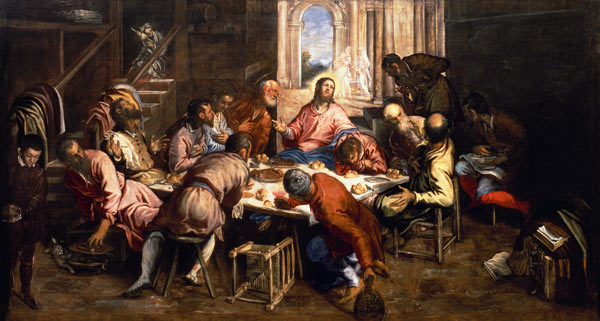 Tintoretto / The Last Supper de Jacopo Robusti Tintoretto