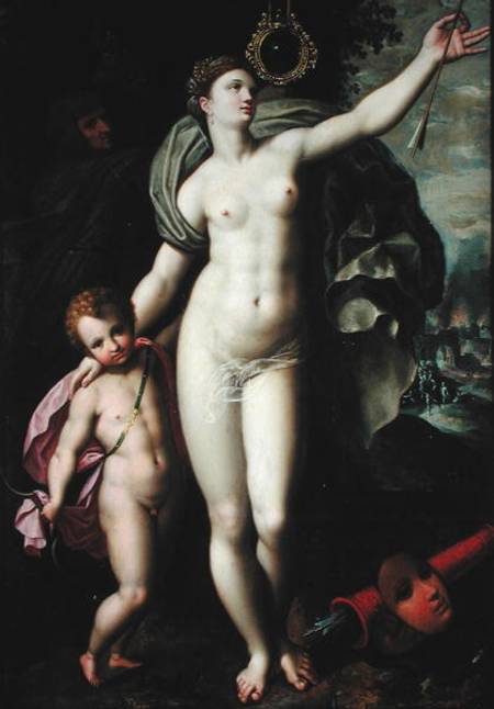 Venus and Cupid de Jacques de Backer