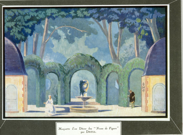 Mozart, Figaro, Stage set, J.Dr?Šsa de Jacques Drésa