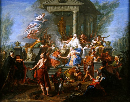 The Sacrifice of Iphigenia, c.1720-25 de Jacques Ignatius de Roore