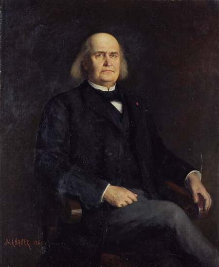 Portrait of Charles Leconte de Lisle (1818-94) de Jacques Leonard Blanquer