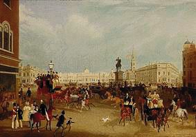 The Trafalgar Square in London de James Pollard