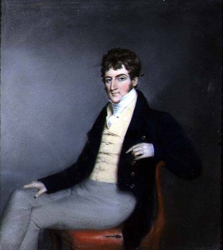 Portrait of a Gentleman in a Yellow Waistcoat de James Sharples