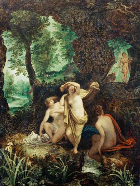 Brueghel t.E. / Diana and Actaeon / 1591 de Jan Brueghel (El Joven)