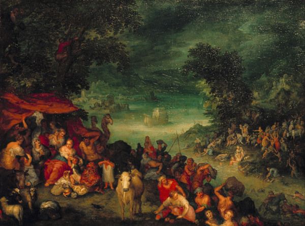 The Flood with Noah s Ark/Brueghel/1601 de Jan Brueghel (El Joven)