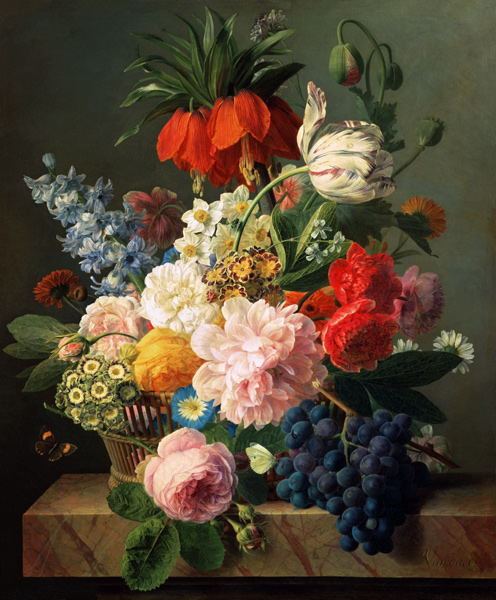 Flowers and fruits de Jan Frans van Dael