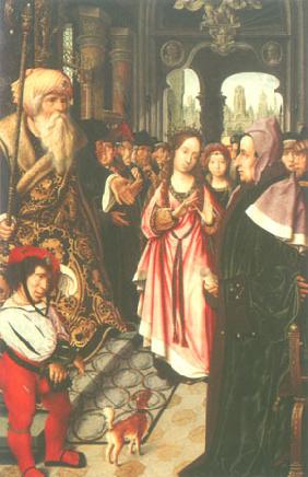 The disputation of St. Katharina (left wing of a t