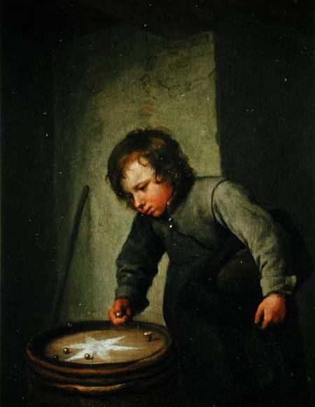 Boy Playing with Marbles de Jan Steen