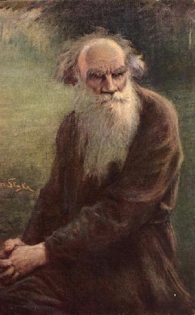 Portrait of the author Leo N. Tolstoy (1828-1910)