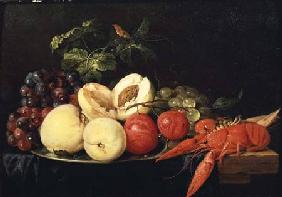 Still Life of Fruit with a Lobster