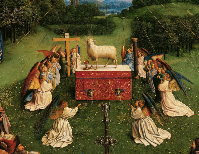 Agnus Dei , Ghent Altar de Jan van Eyck