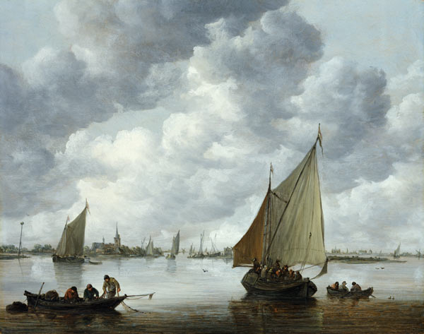 Fishingboat in an Estuary de Jan van Goyen