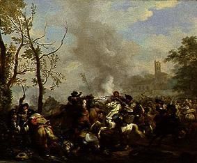 Rider battle. de Jan van Huchtenburgh