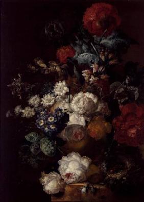 Still Life with Flowers and a Bird's Nest