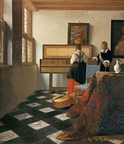 The Music Lesson de Johannes Vermeer