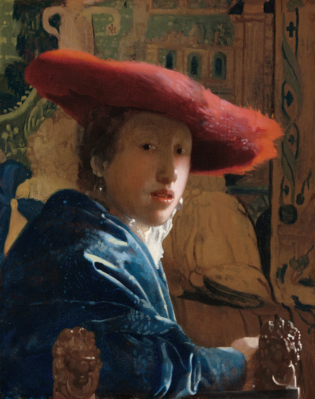 Girl with a Red Hat de Johannes Vermeer