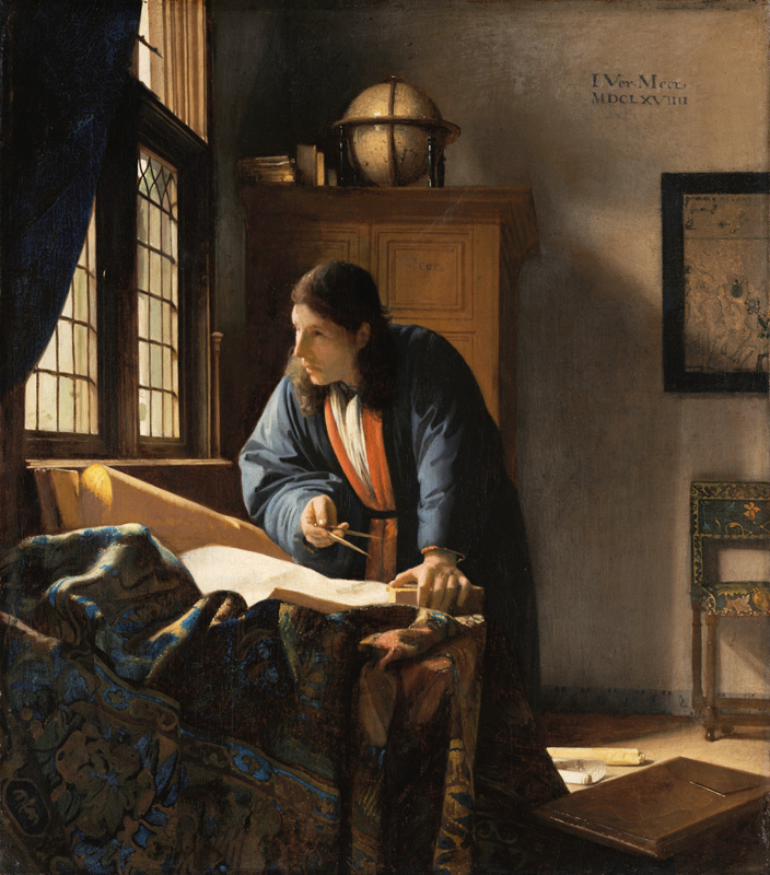 The Geographer de Johannes Vermeer