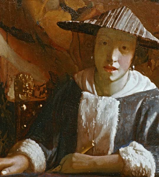 Vermeer / Girl with flute / c.1665/70 de Johannes Vermeer