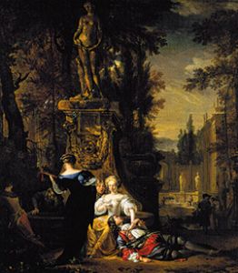 Gallant society in the open de Jan Weenix