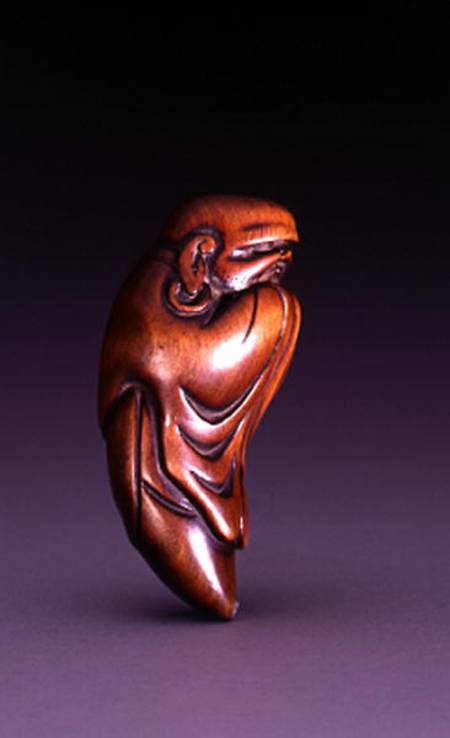 Netsuke of a Daruma ghost de Japanese School