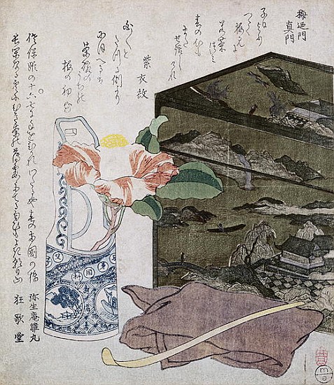 Still Life with a Camelia, c.1820 de Japanese School