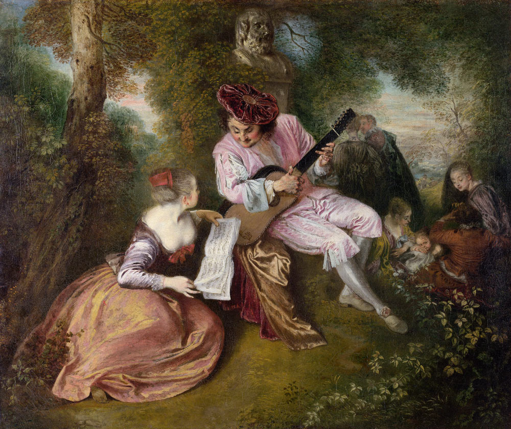 The Scale of Love (La Gamme d'Amour) de Jean Antoine Watteau