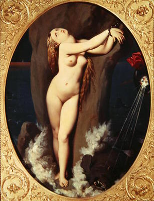 Angelica in Chains, 1859 (oil on canvas) de Dominique Ingres