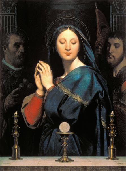 La Virgen con la Sagrada Hostia