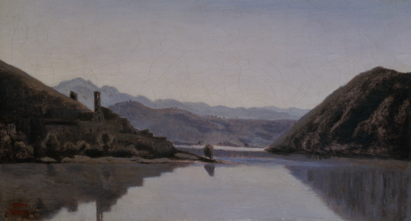 Lago di Piediluco, Umbria de Jean-Baptiste-Camille Corot