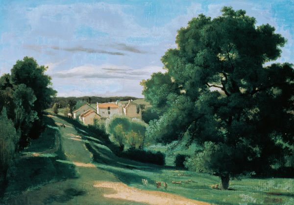 Landscape: Le Petit Charville, near Ville d'Array de Jean-Baptiste-Camille Corot