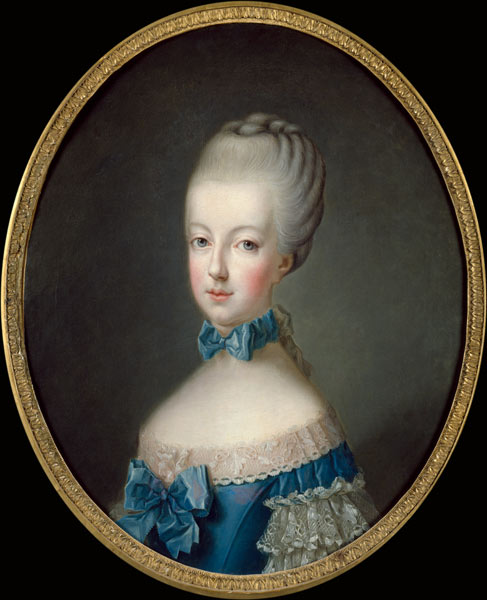 Portrait of Marie-Antoinette de Habsbourg-Lorraine (1750-93) after the painting by Joseph Ducreux (1 de Jean-Baptiste Charpentier d. Ä.