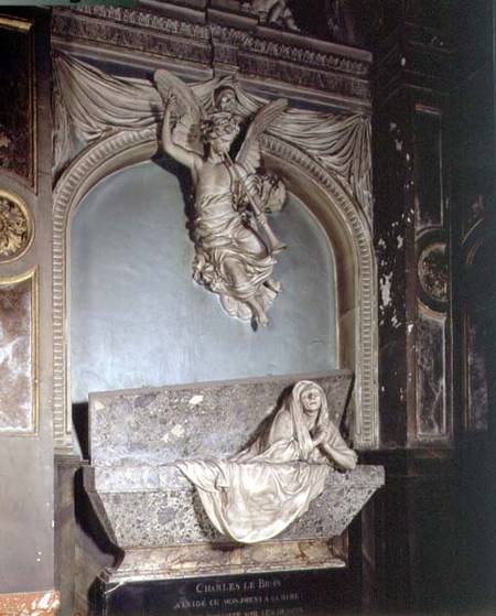 Tomb of the mother of Charles Le Brun de Jean Baptiste I Tuby