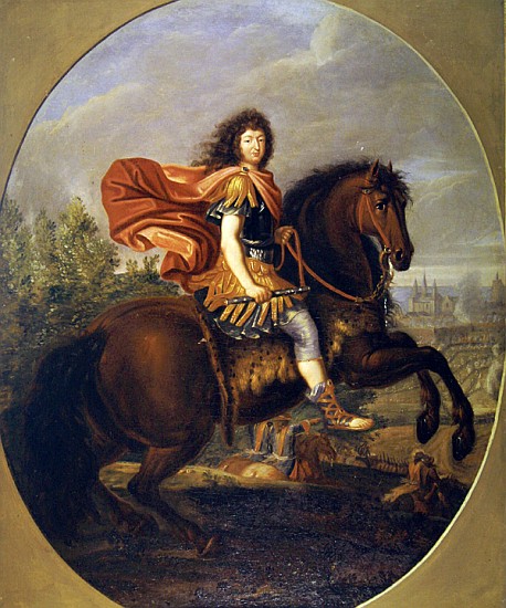 Equestrian portrait of Louis XIV de Jean-Baptiste Martin