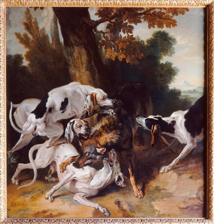 L’hallali du loup (Wolfsjagd) de Jean Baptiste Oudry