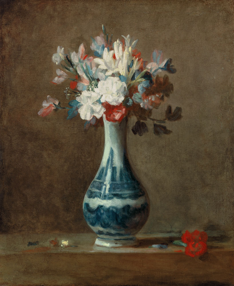 A Vase of Flowers de Jean-Baptiste Siméon Chardin