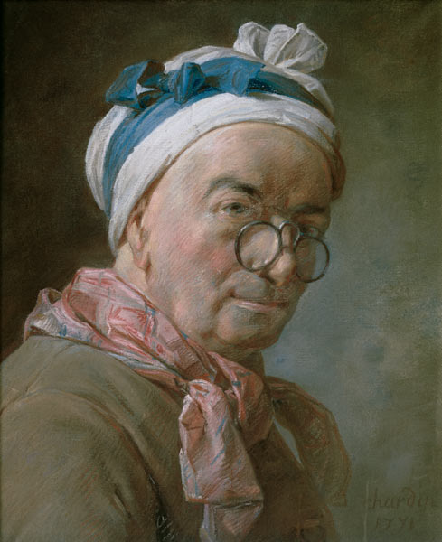 Autoportrait, dit aussi Portrait de Chardin aux besicles de Jean-Baptiste Siméon Chardin
