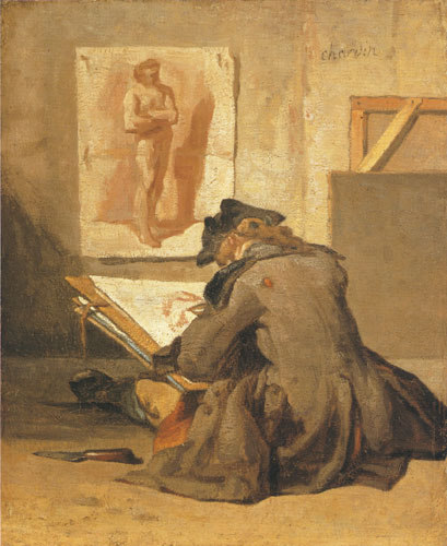 drawing young apprentice de Jean-Baptiste Siméon Chardin