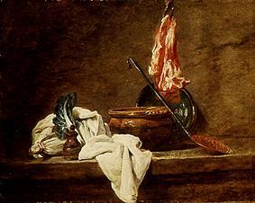 Quiet life with an earthen bowl de Jean-Baptiste Siméon Chardin