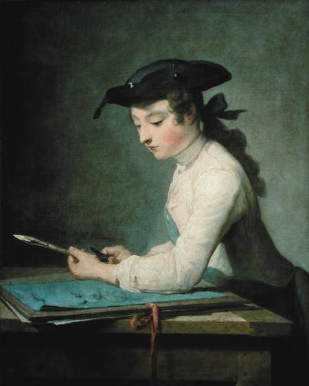 The Young Draughtsman de Jean-Baptiste Siméon Chardin