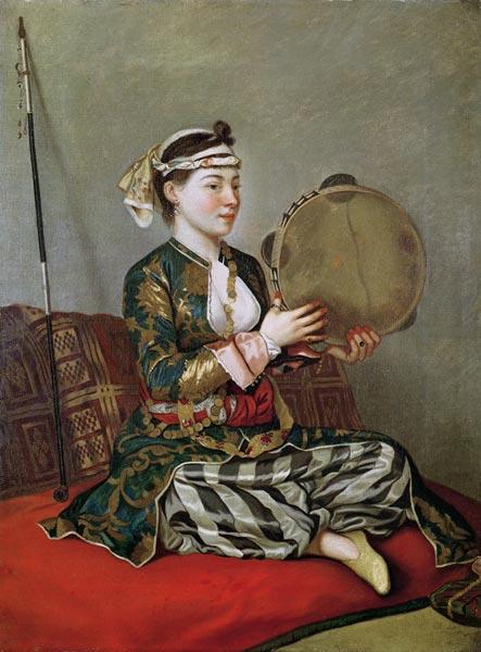 Turkish Woman with a Tambourine