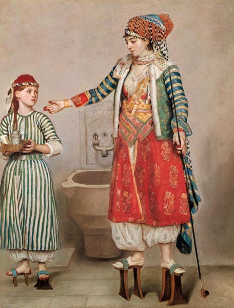 Turkish Woman with her Slave de Jean-Étienne Liotard