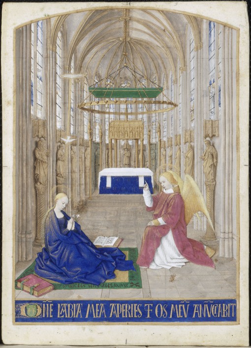 The Annunciation (Hours of Étienne Chevalier) de Jean Fouquet