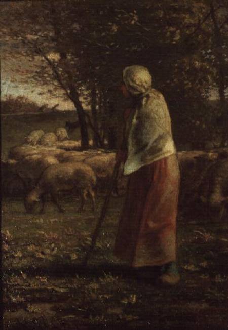 The Little Shepherdess de Jean-François Millet