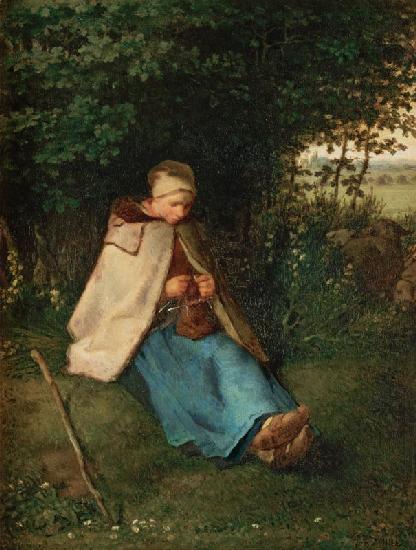 The Knitter or, The Seated Shepherdess