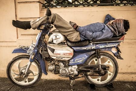 In a blue dream, Phnom Penh, Cambodia